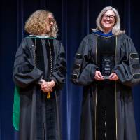 Provost Drake and Adrienne Wallace